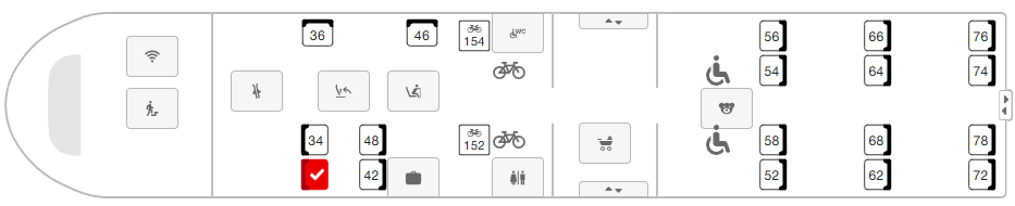 Example of a coach deck layout